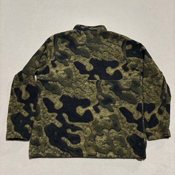 Billabong Crewneck Fleece Sweatshirt Size XL Camo 1/4 Quarter Zip Spring Fall - Picture 6 of 8